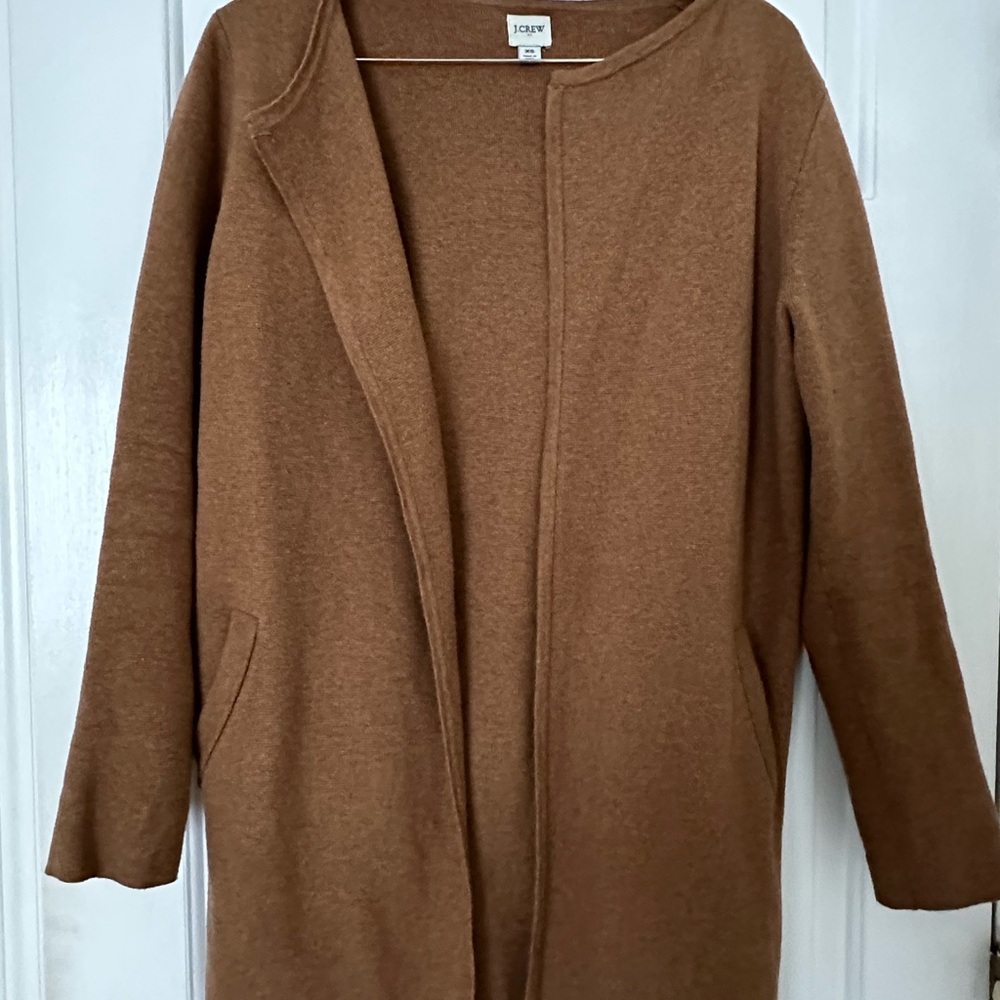 J. Crew Juliette Sweater Blazer Chestnut Brown